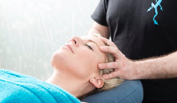 Relaxing head massage