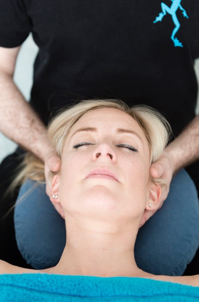 Deeply relaxing head massage