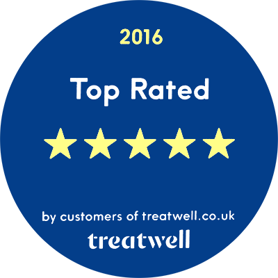 We have been awarded 5 out of 5 stars by therapy behemoth treatwell