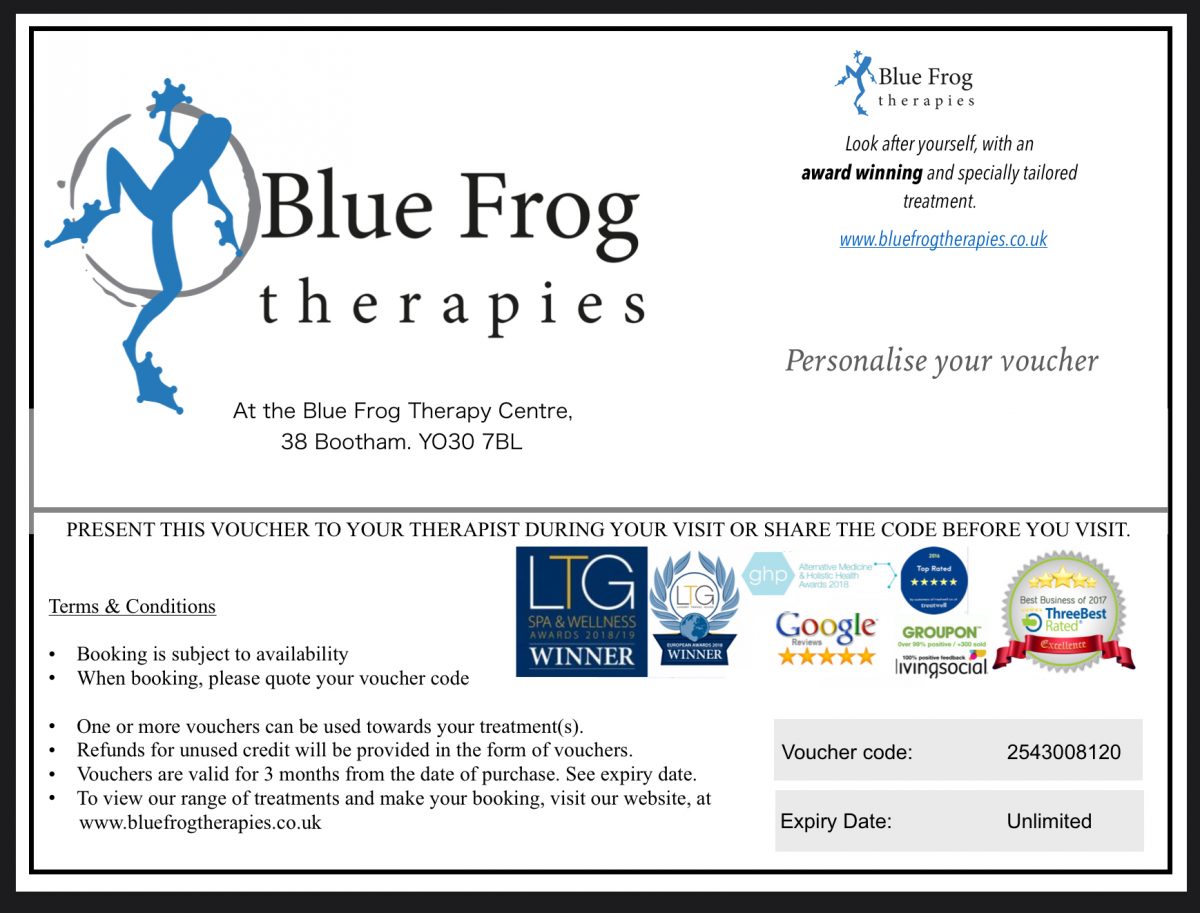 Buy a massage gift voucher
