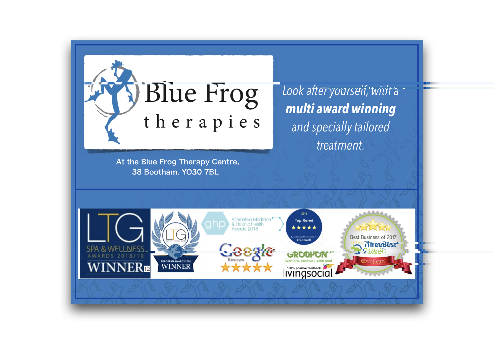 Bug a gift voucher for massage