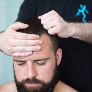 Head massage for men
