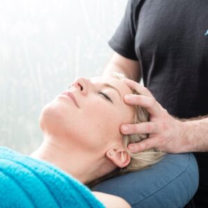 Relaxing head massage
